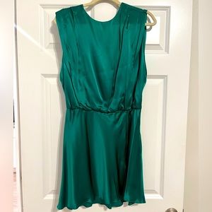 Camela Dress in Dark Green by Amanda Uprichard